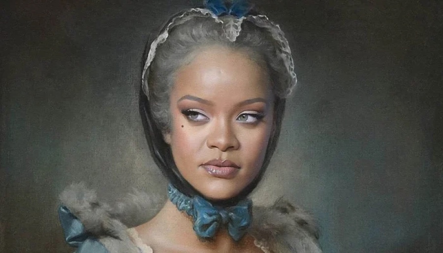 Regal portrait oil painting example